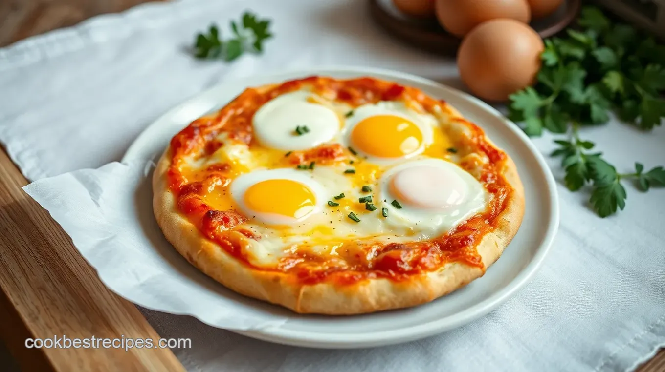 Scrambled Egg Breakfast Pizza Delight