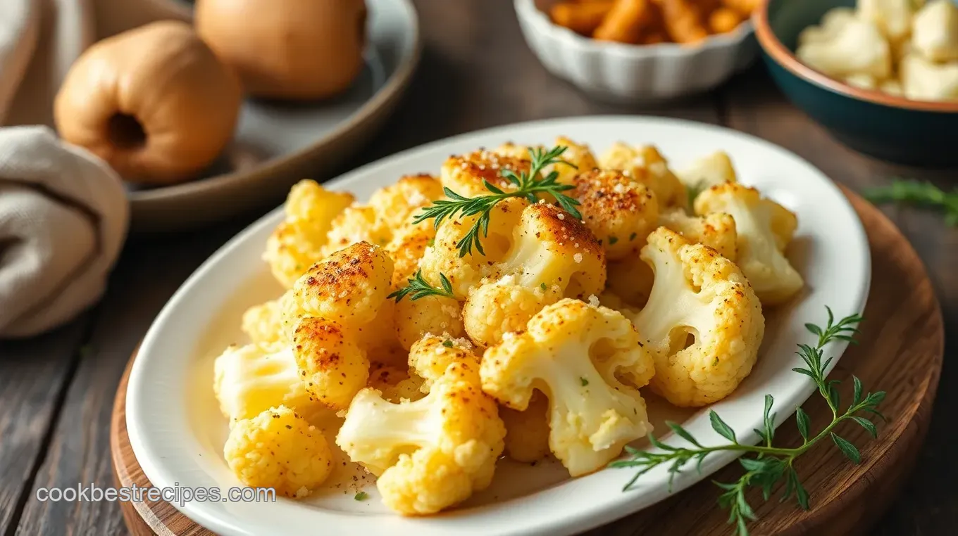 Roasted Garlic Parmesan Cauliflower