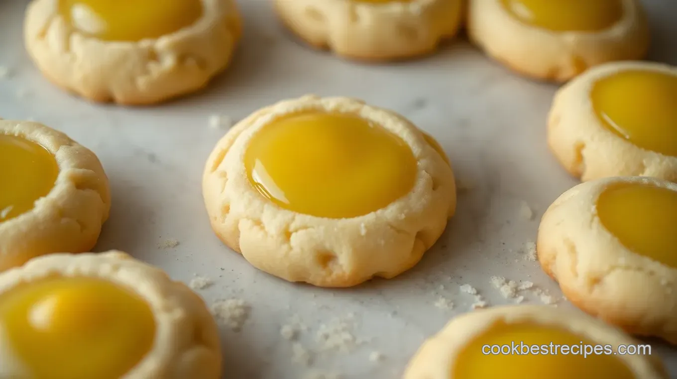 Lemon Thumbprint Cookies with Lemon Curd