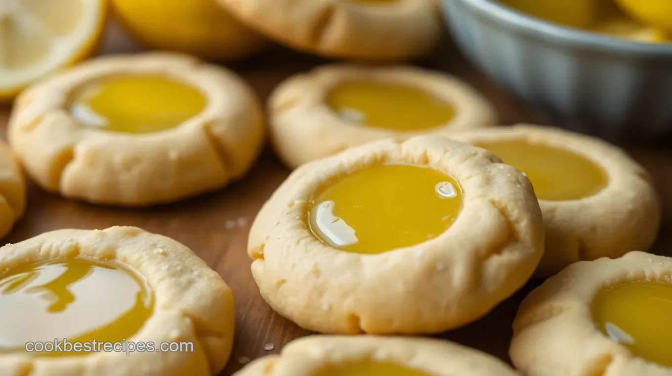 Lemon Curd Thumbprint Cookies