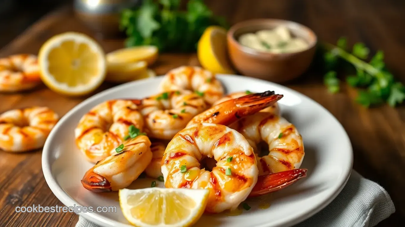 Cajun Garlic Butter Grilled Shrimp Skewers