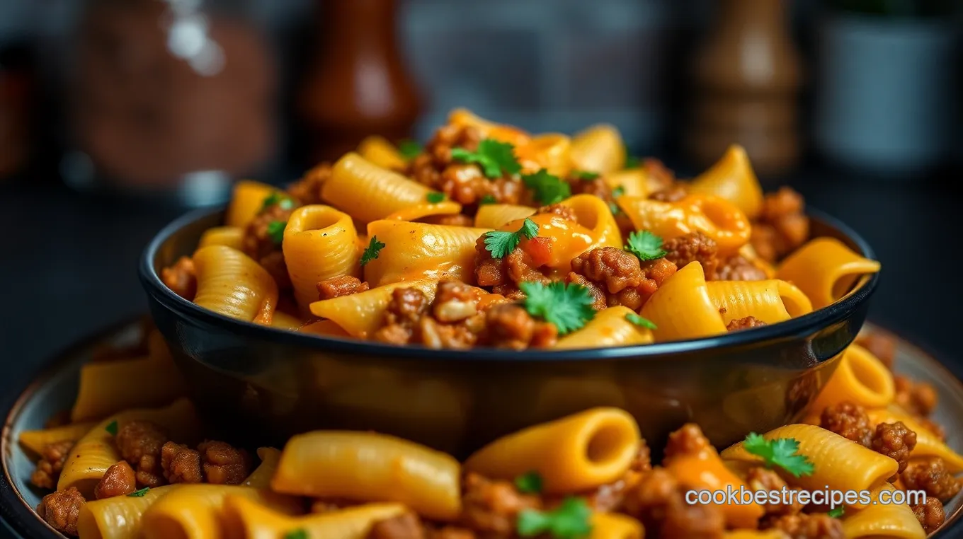 Cheesy Taco Pasta Shells