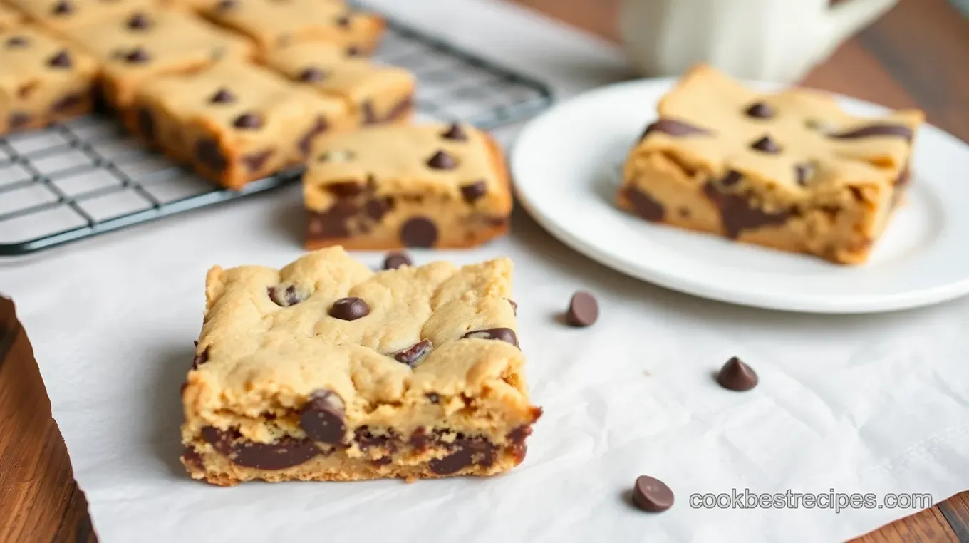 Decadent Chocolate Chip Cookie Butter Bars