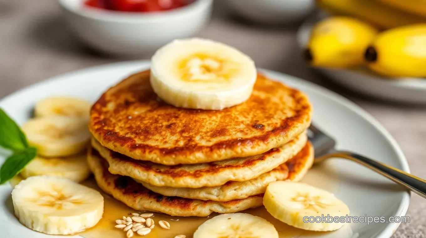 Healthy Banana Oatmeal Pancakes