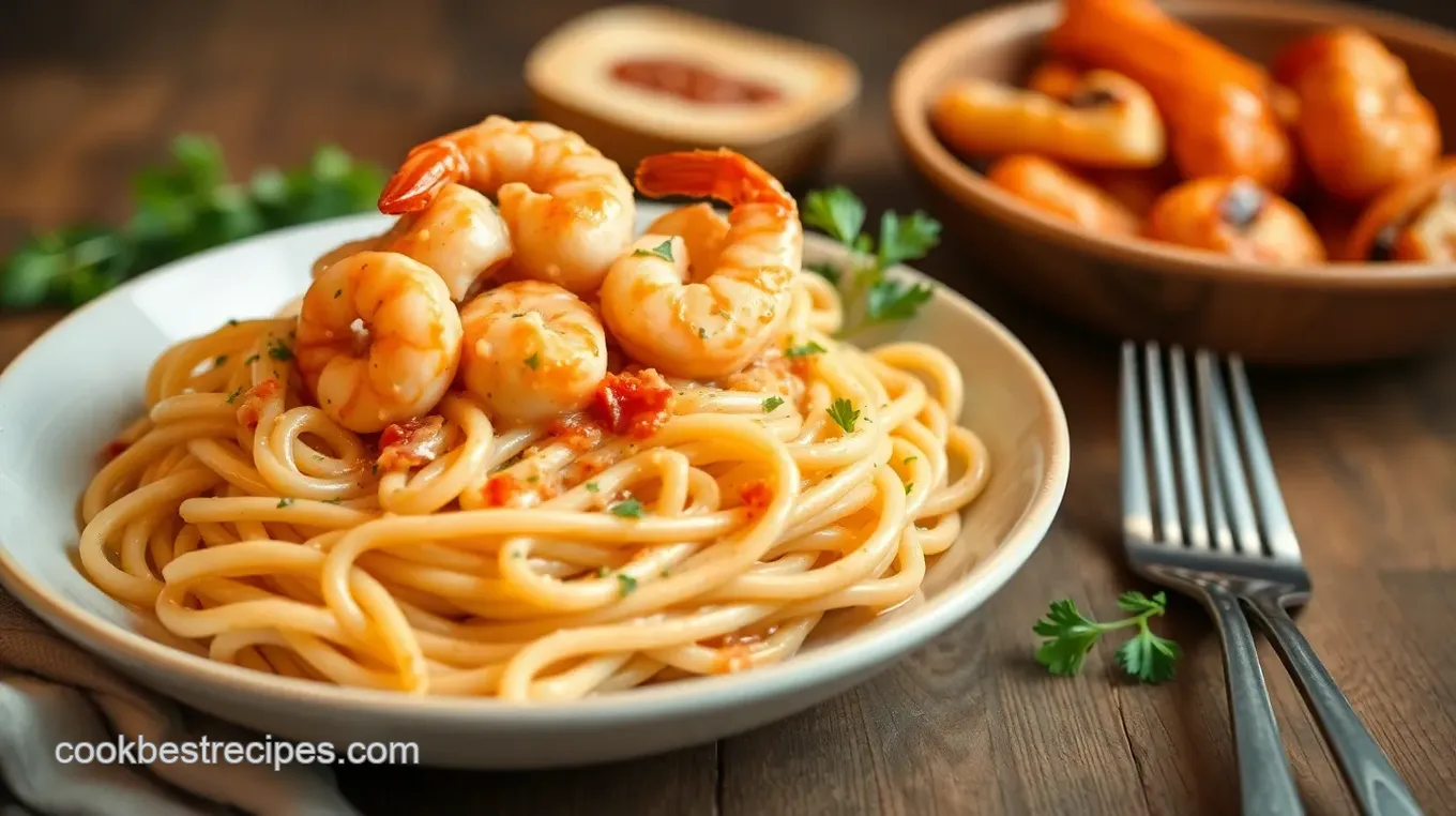 Creamy Cajun Shrimp Pasta Delight