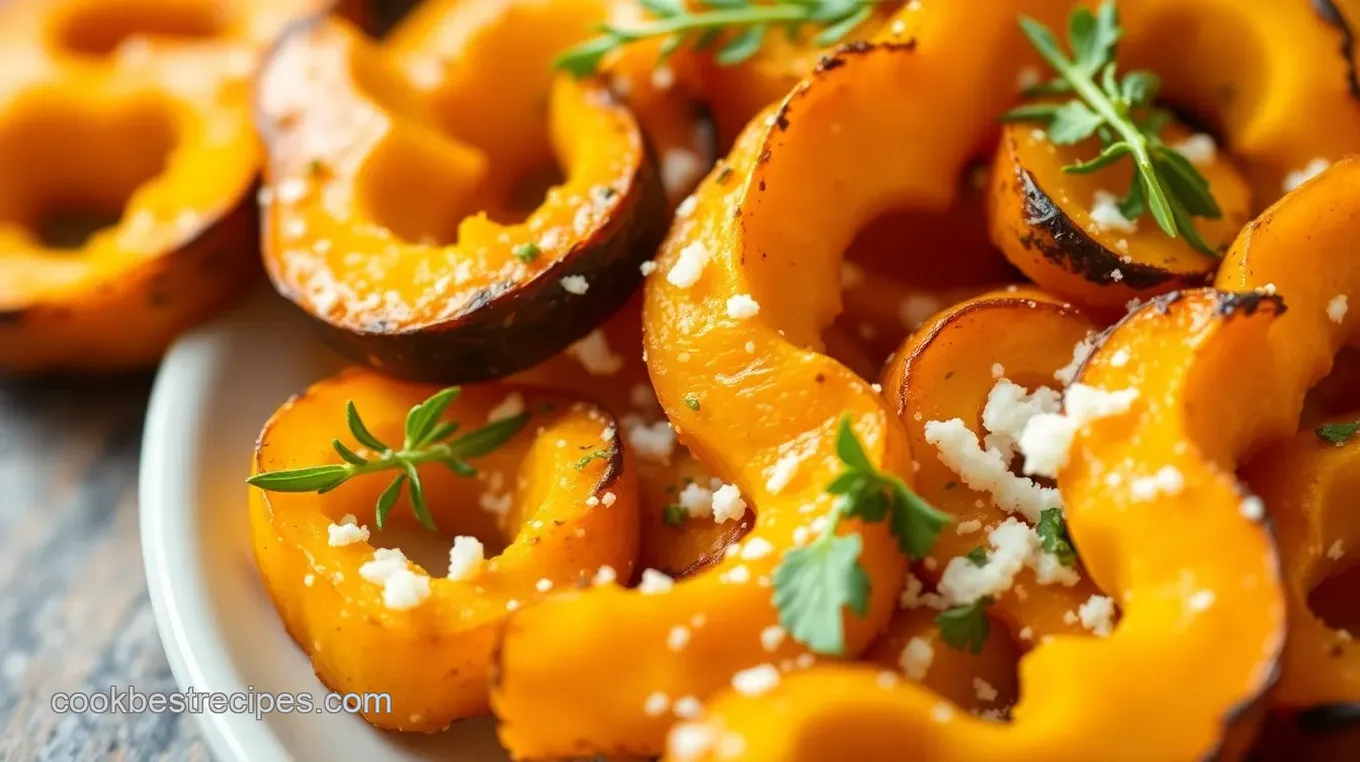 Crispy Roasted Butternut Squash Zig Zags with Parmesan and Herbs