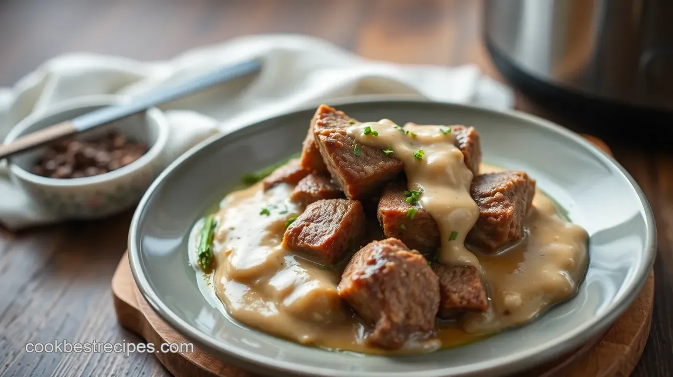 Crock Pot Creamy Cube Steak Delight