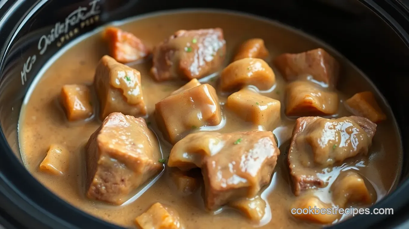 Easy Crock Pot Cube Steak in Rich Gravy