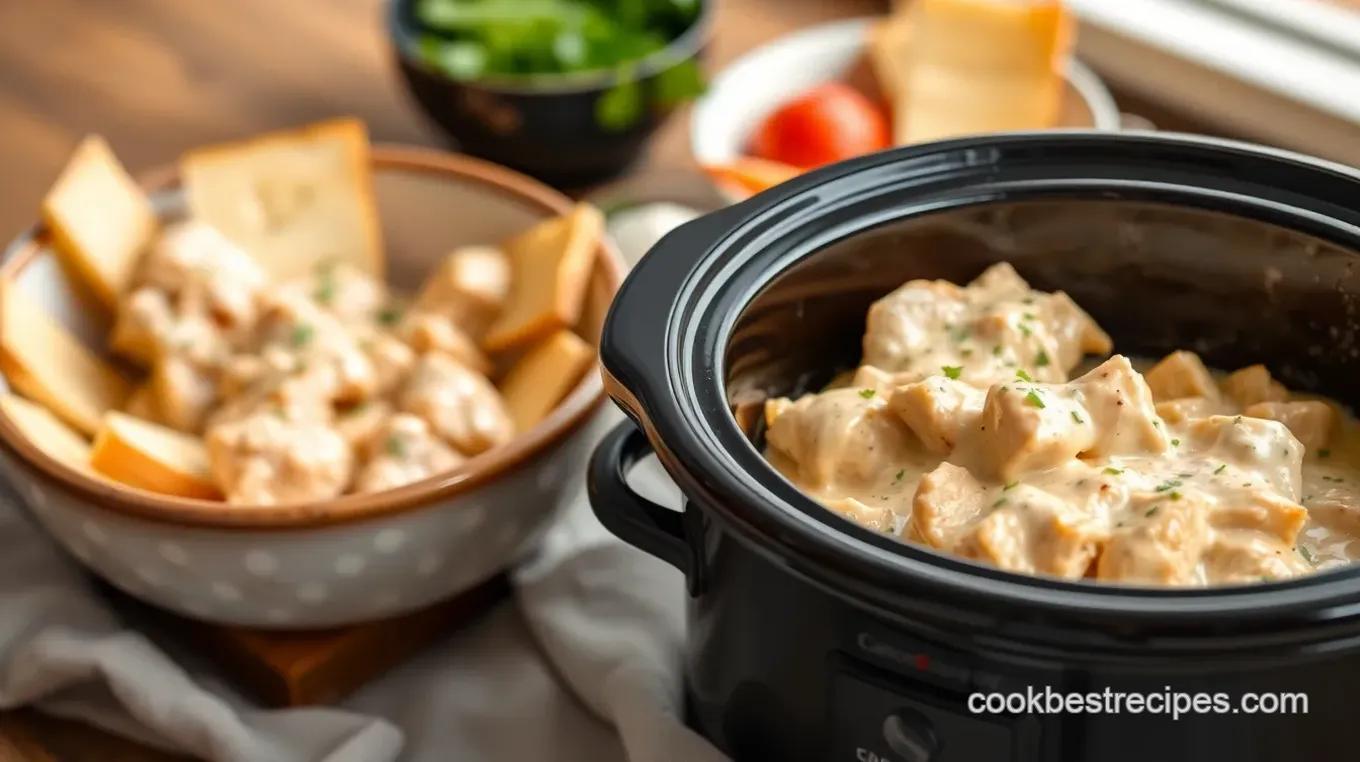 Crockpot Creamy Ranch Chicken Delight