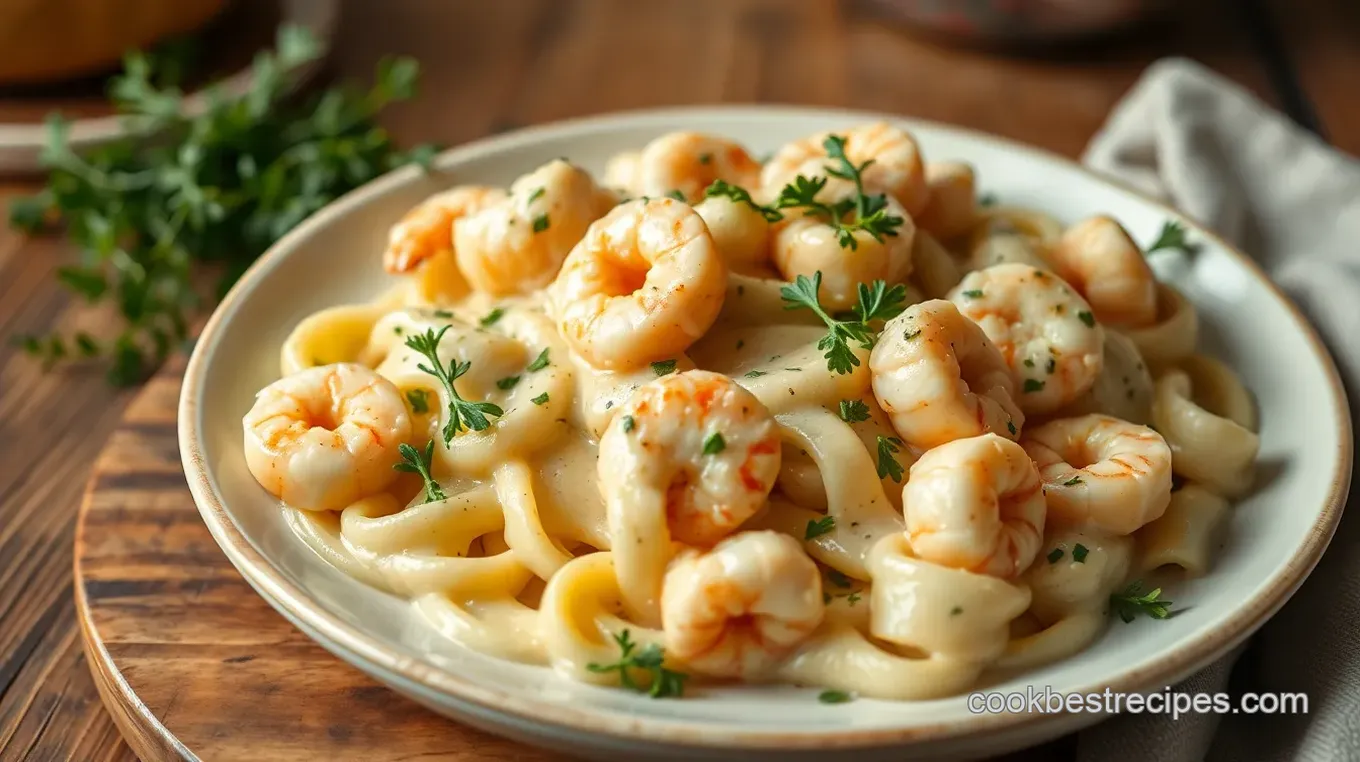 Delicious Chicken and Shrimp Carbonara