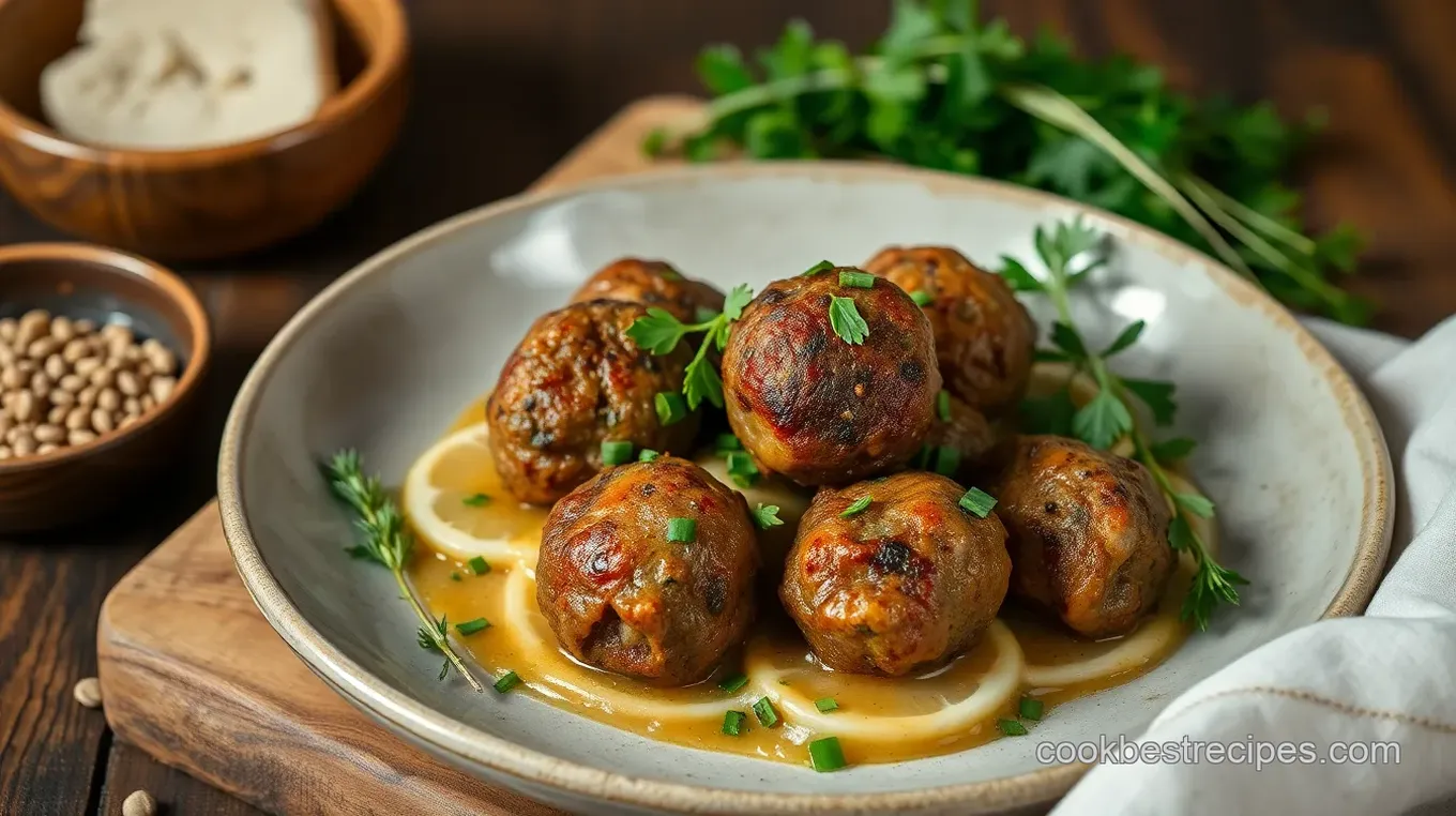 Fried Lamb Meatballs with Fresh Herbs