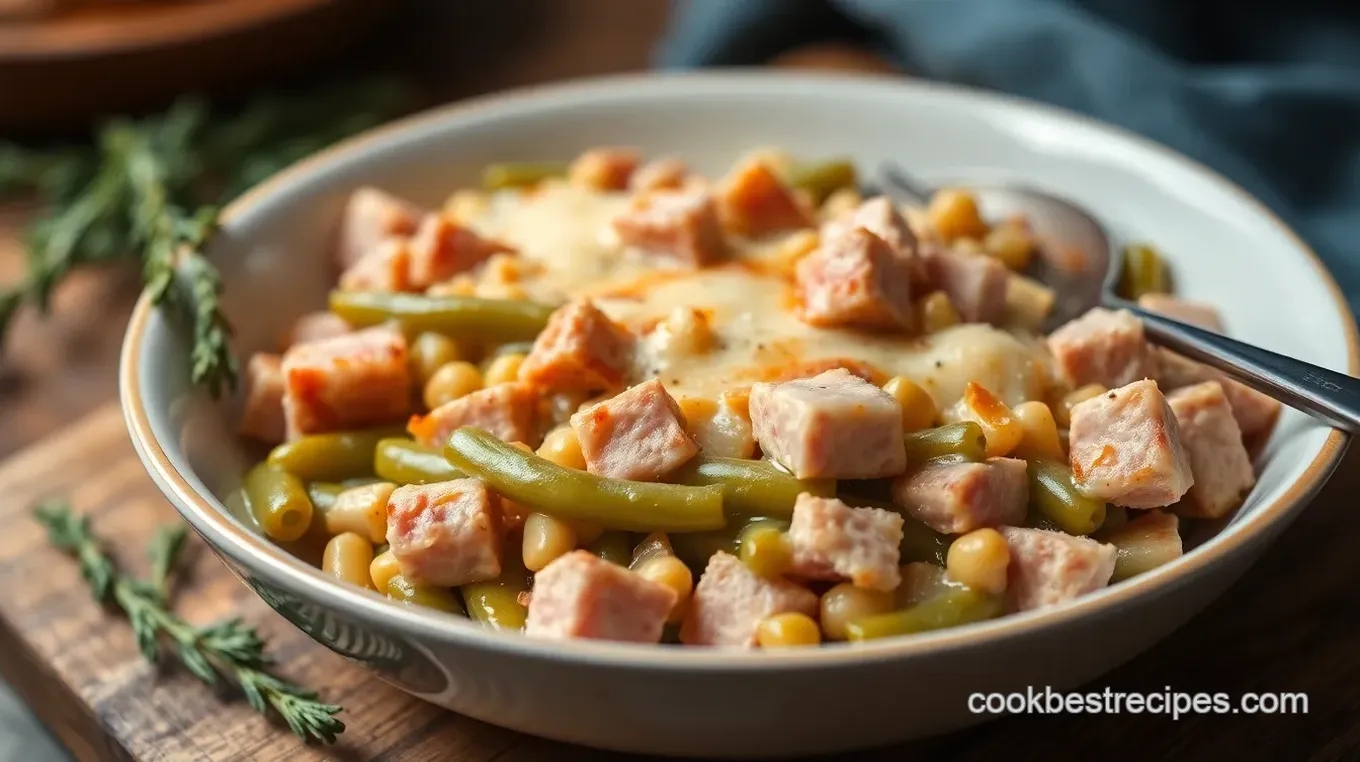 Hearty Green Bean and Ham Casserole