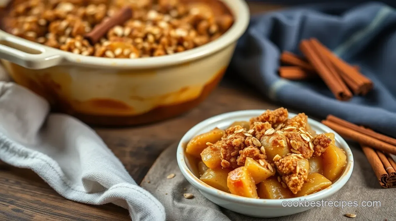 Warm & Cozy: Oat & Cinnamon Delight Apple Crisp