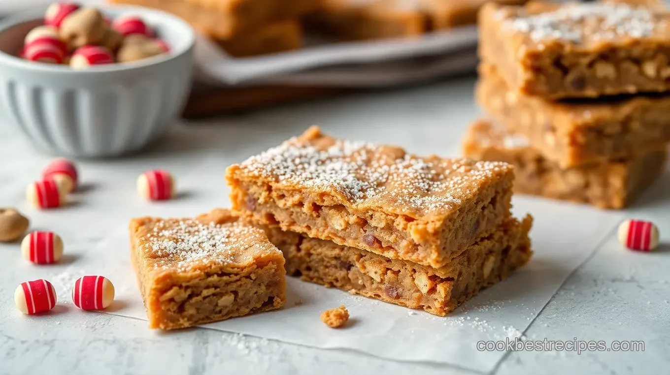 Chewy Cookie Bars with Leftover Halloween Candy