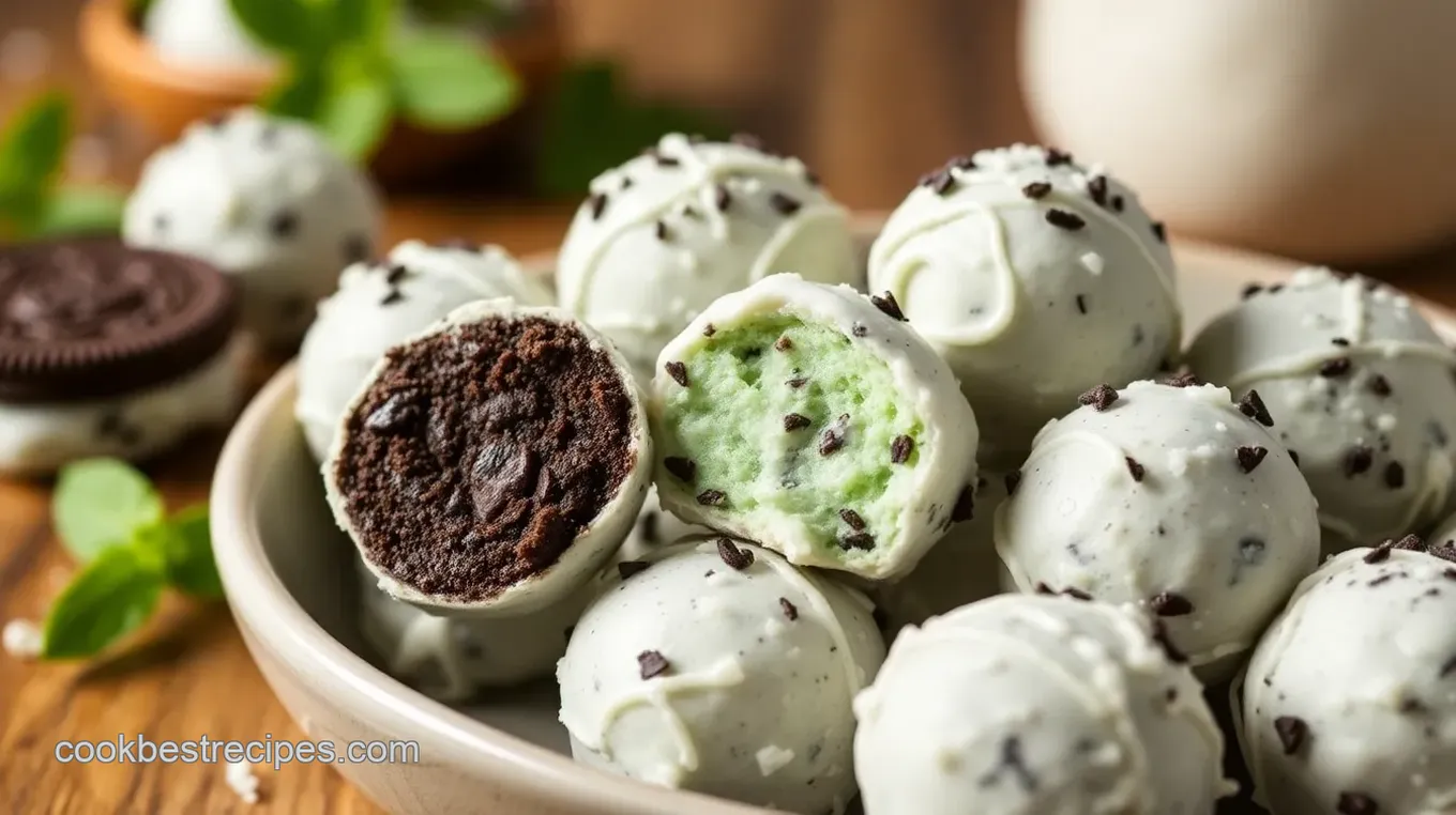 Minty Oreo Bliss Balls