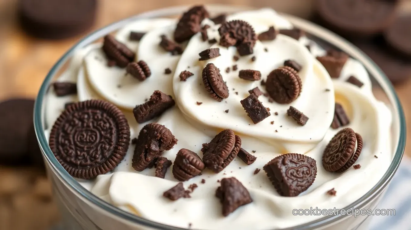 Oreo Cookie Pudding Dessert