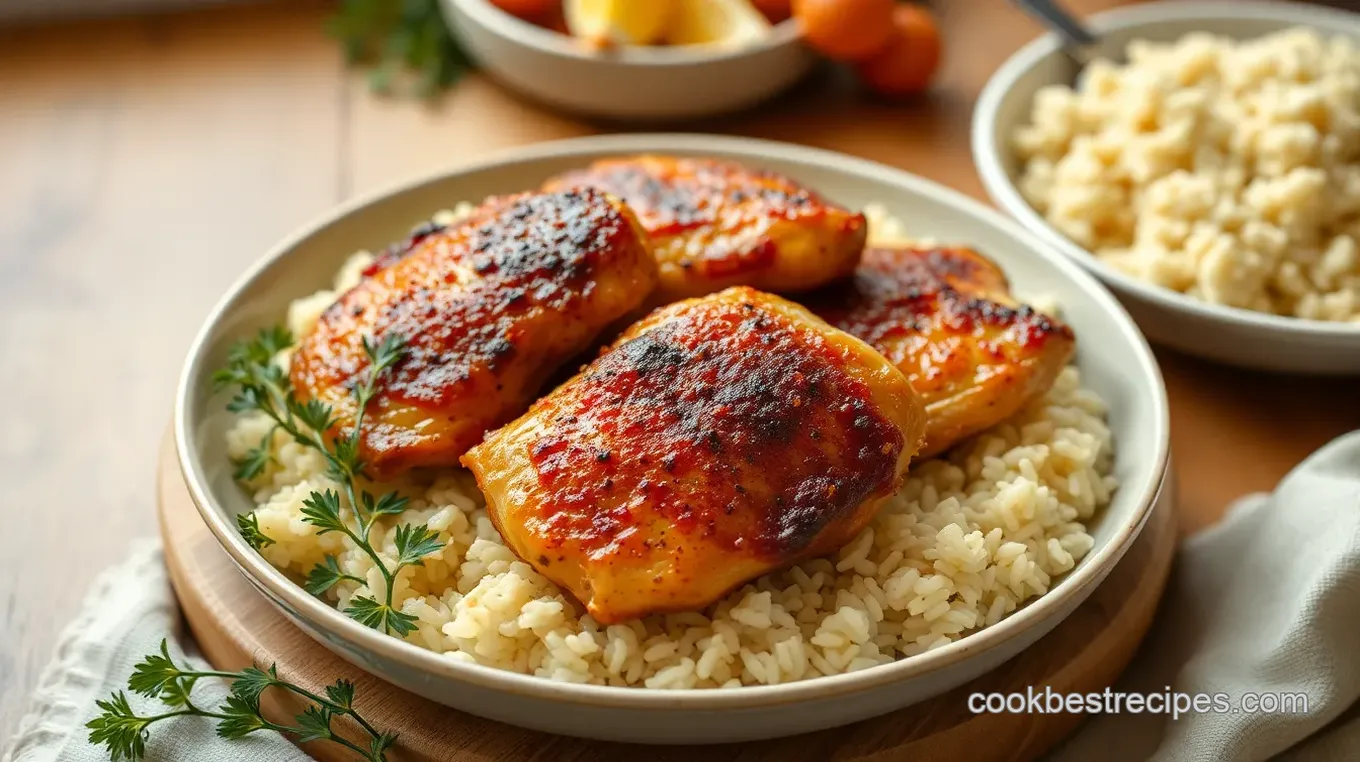 Oven Baked Chicken & Rice Delight