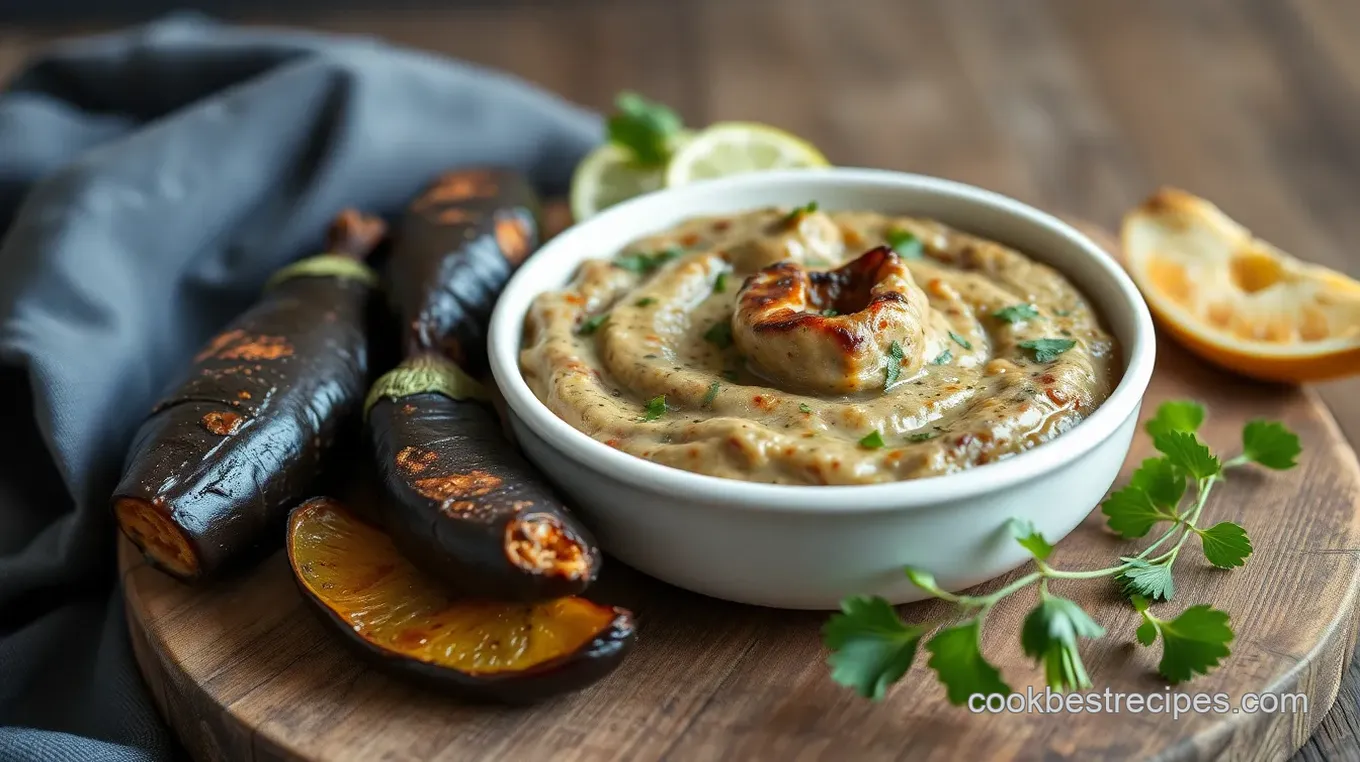 Roasted Eggplant Baba Ganoush Dip