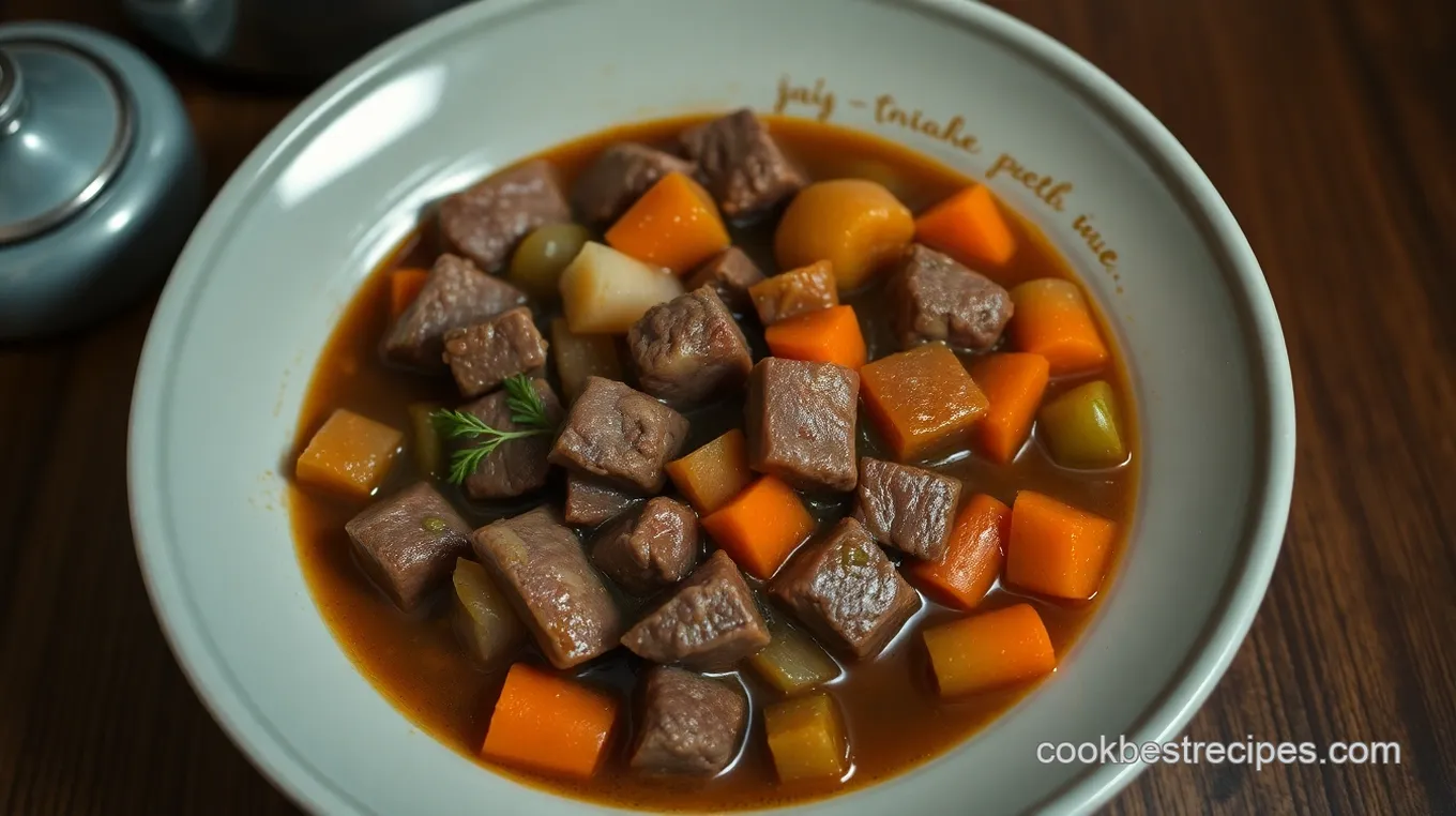 Savory Beef Stew in a 10 Quart Pressure Cooker