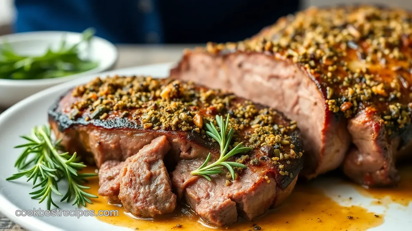 Herb-Crusted Boneless Beef Shoulder Roast