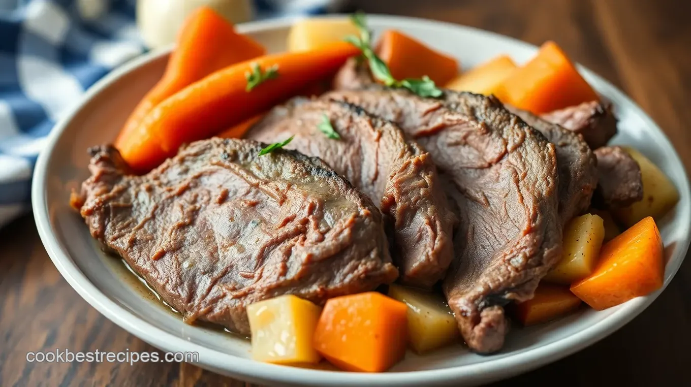 Slow-Cooked Beef Shoulder Roast with Vegetables