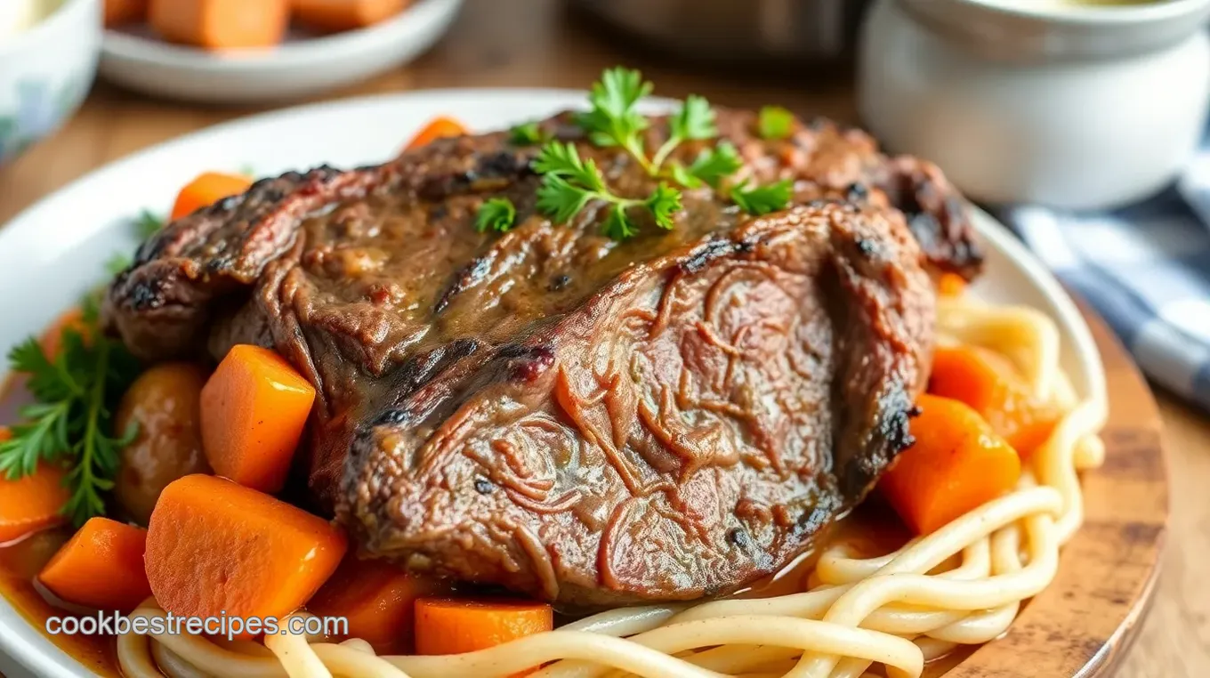 Braised Beef Shoulder with Root Vegetables