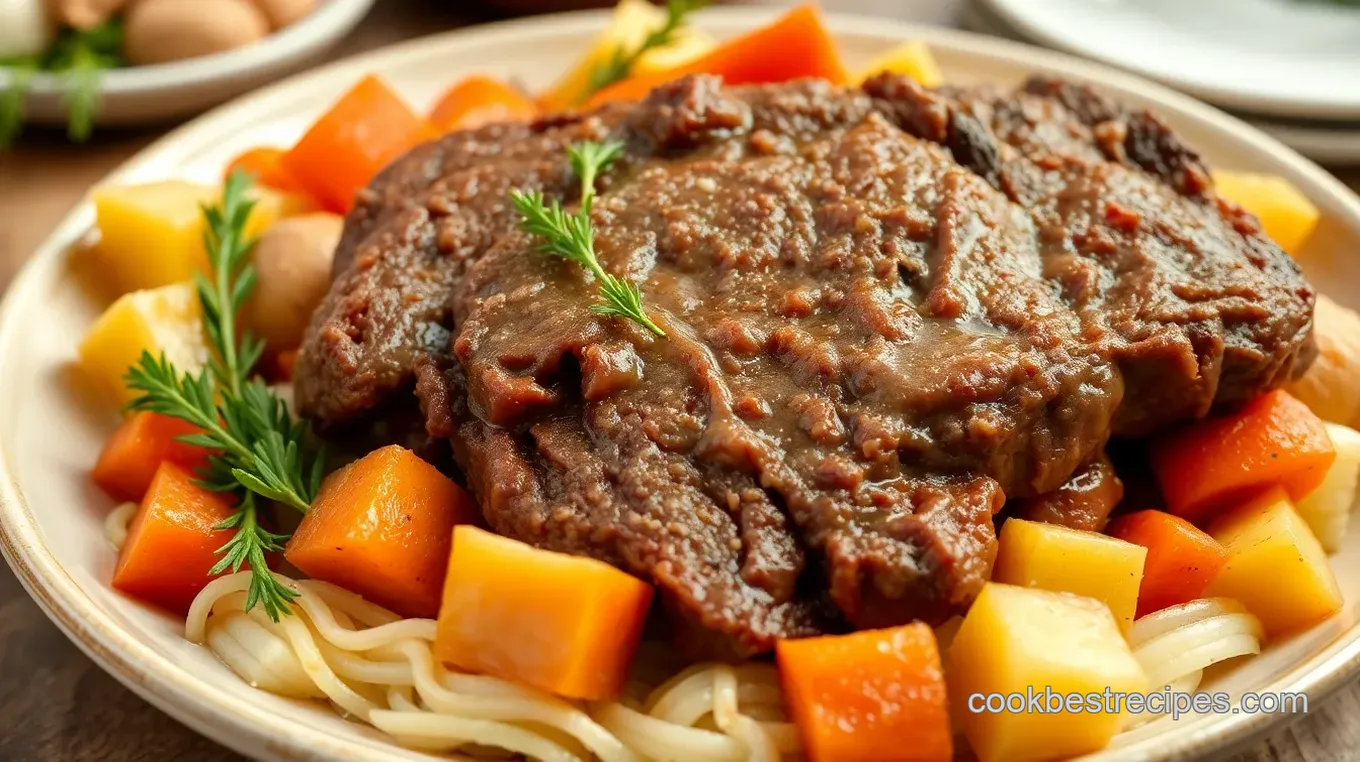 Slow-Cooked Beef Shoulder in the Crock Pot