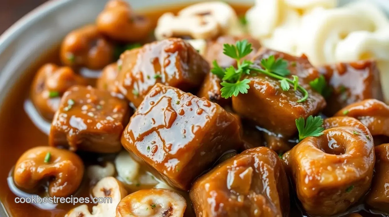 Crock Pot Cube Steak with Savory Mushrooms