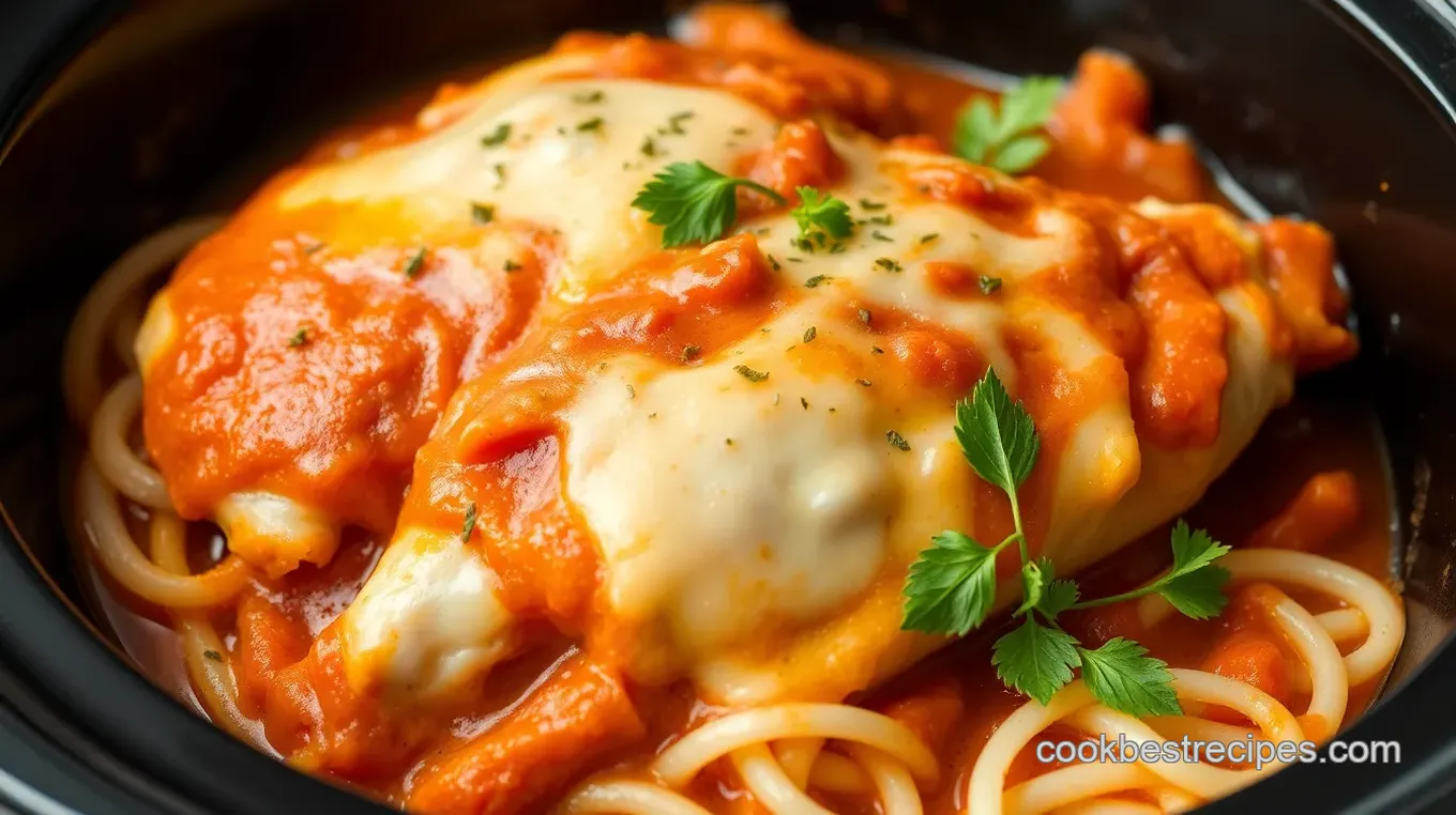 Slow Cooker Chicken Parmesan Comfort in 6 Hours