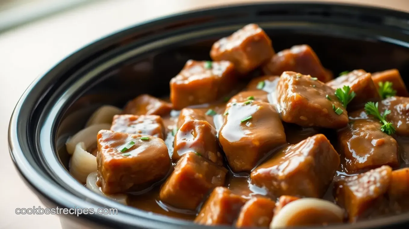 Slow Cooker Cube Steak in Savory Gravy