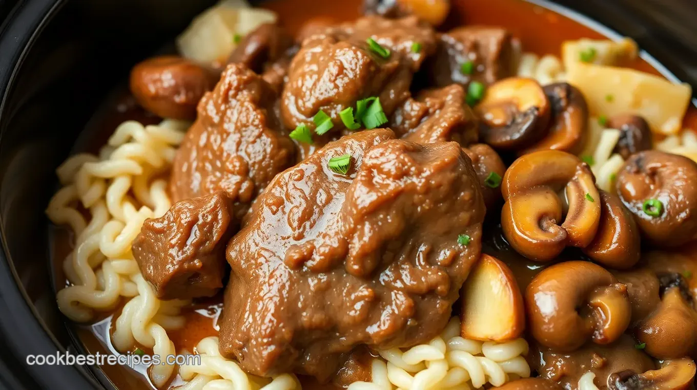 Slow Cooker Minute Steak with Savory Mushrooms