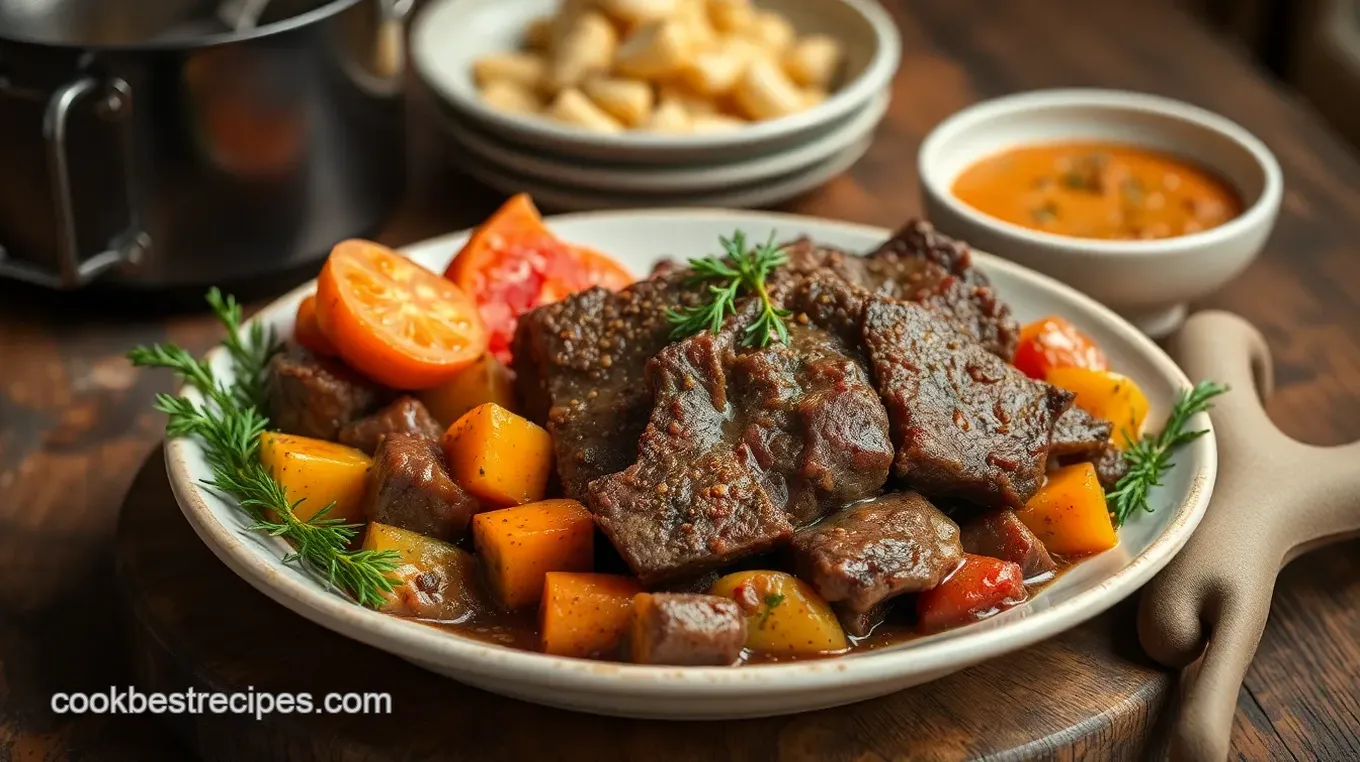 Tender Beef Shoulder Roast with Veggies