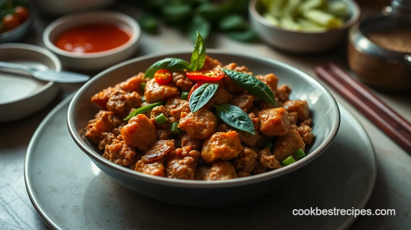 Thai Basil Chicken: A Quick and Flavorful Stir-Fry