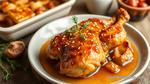 Bake Chicken with Brown Sugar & Garlic Flavor