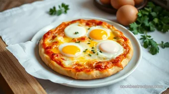 Bake Breakfast Pizza with Eggs & Cheese