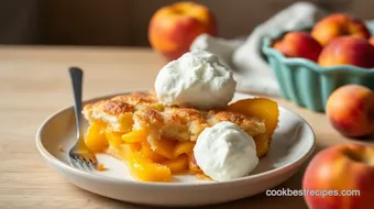 Bake Peach Cobbler with Buttery Crust