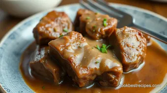 Slow Cooked Cube Steak with Rich Gravy recipe card