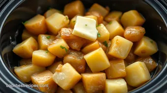 My Grandma's Ultimate Slow Cooker Lipton Onion Potatoes Recipe recipe card