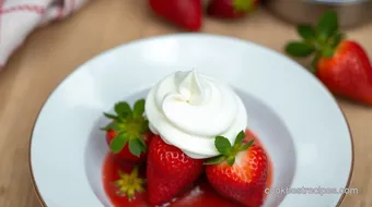 Fill Strawberries with Whipped Cream Delight