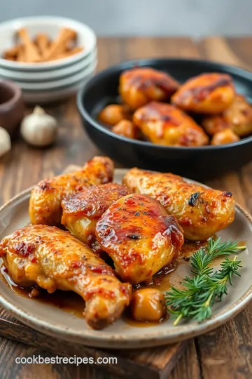 4-Ingredient Brown Sugar Garlic Chicken presentation