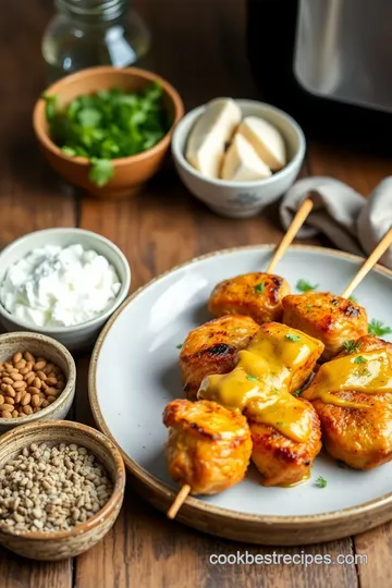 Air Fryer Garlic Parmesan Chicken Skewers ingredients