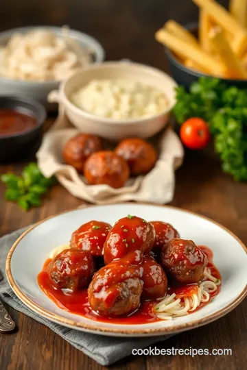 Juicy Air Fryer Meatballs presentation