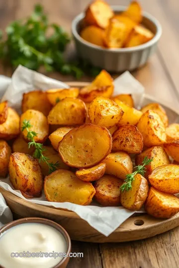 Air Fryer Baked Potatoes - Crispy & Fluffy presentation