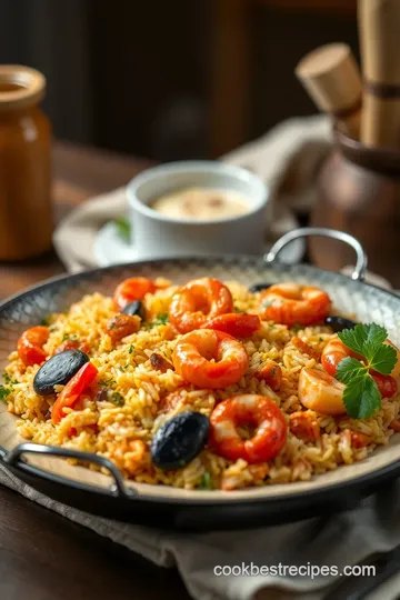 Authentic Spanish Paella Delight presentation