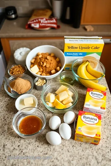 Banana Upside Down Cake ingredients