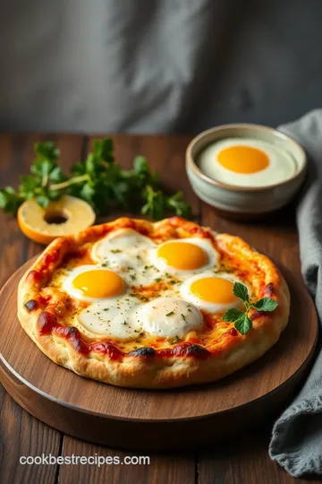 Scrambled Egg Breakfast Pizza Delight presentation