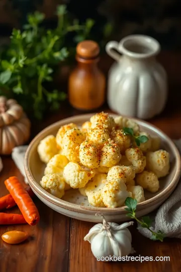 Roasted Garlic Parmesan Cauliflower ingredients