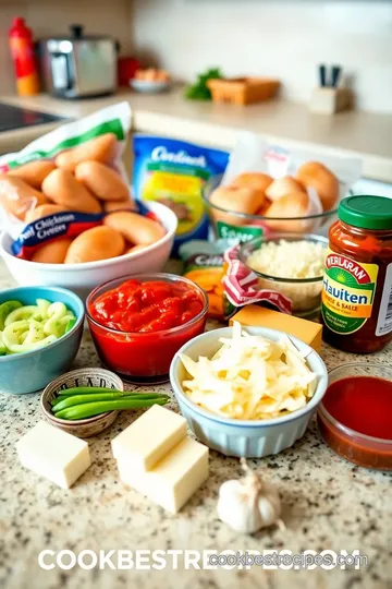 Delicious Chicken Parmesan Slider Bake ingredients