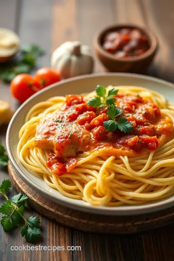 Bake Chicken Spaghetti with Creamy Salsa ingredients