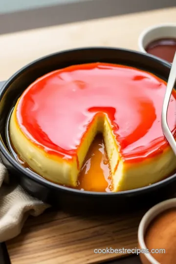 Homemade Cream Cheese Flan Recipe presentation